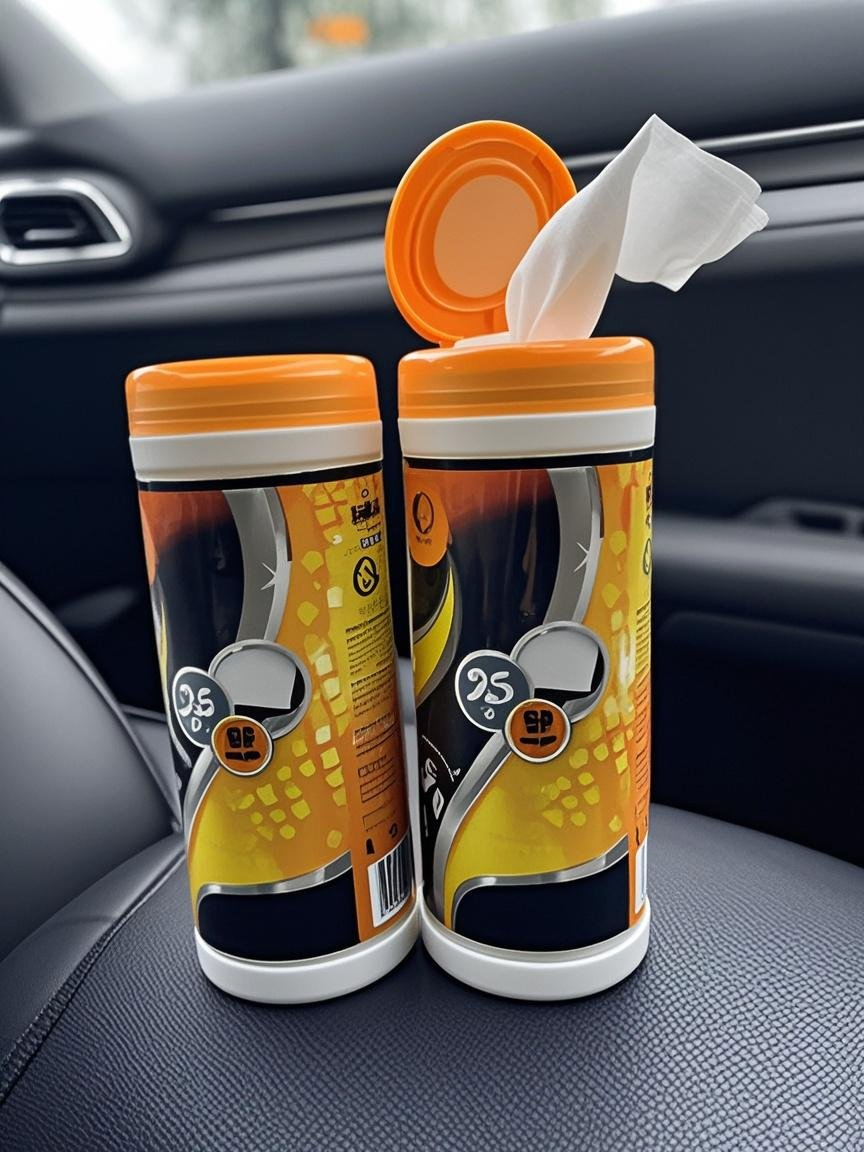 Abrasion-Resistant Portable Travel Wet Wipes Disposable Custom Packaging Car Wet Wipes