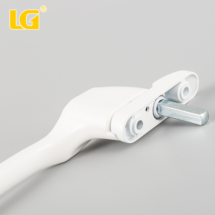 ISO9001 White Cranked Espag UPVC Window Door Cabinet Hardware Handle