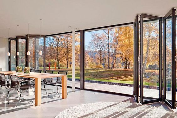 Алюминиевая раздвижная дверь с термоизоляцией