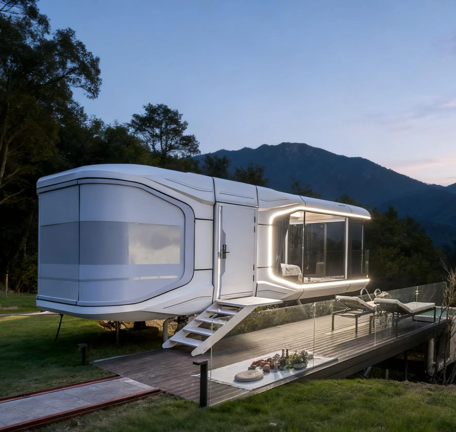 Modular Kit House Capsule Vacation Home Container Modular Prefab House Prefabricated House