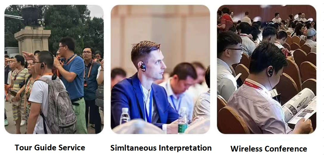 Conference Simultaneous Interpretation Translation Tour Guide Museum Present 3.5mm D-Type Single-Ear Headphone