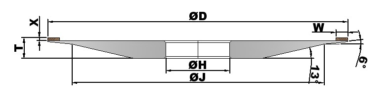 4A2 Bakelite Core Diamond&CBN Grinding Wheel for Both Dry and Wet Grinding Tools