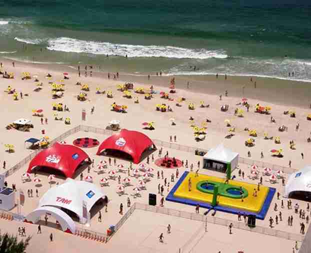 2023 Inflatable Volleyball Field for Beach Game