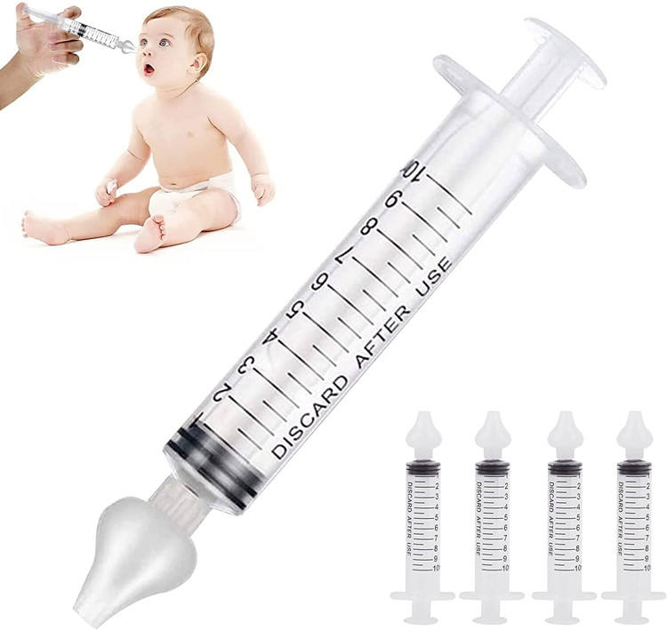 Infant Kid Nasal Nose Cleaner Rinsing Tool Silicon Baby Nasal Aspirator Syringe