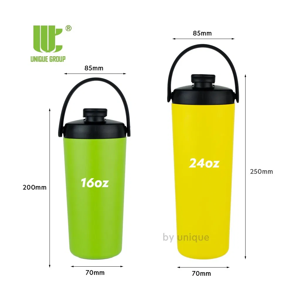 Термос-шейкер для протеина 16oz/24oz, вакуумный