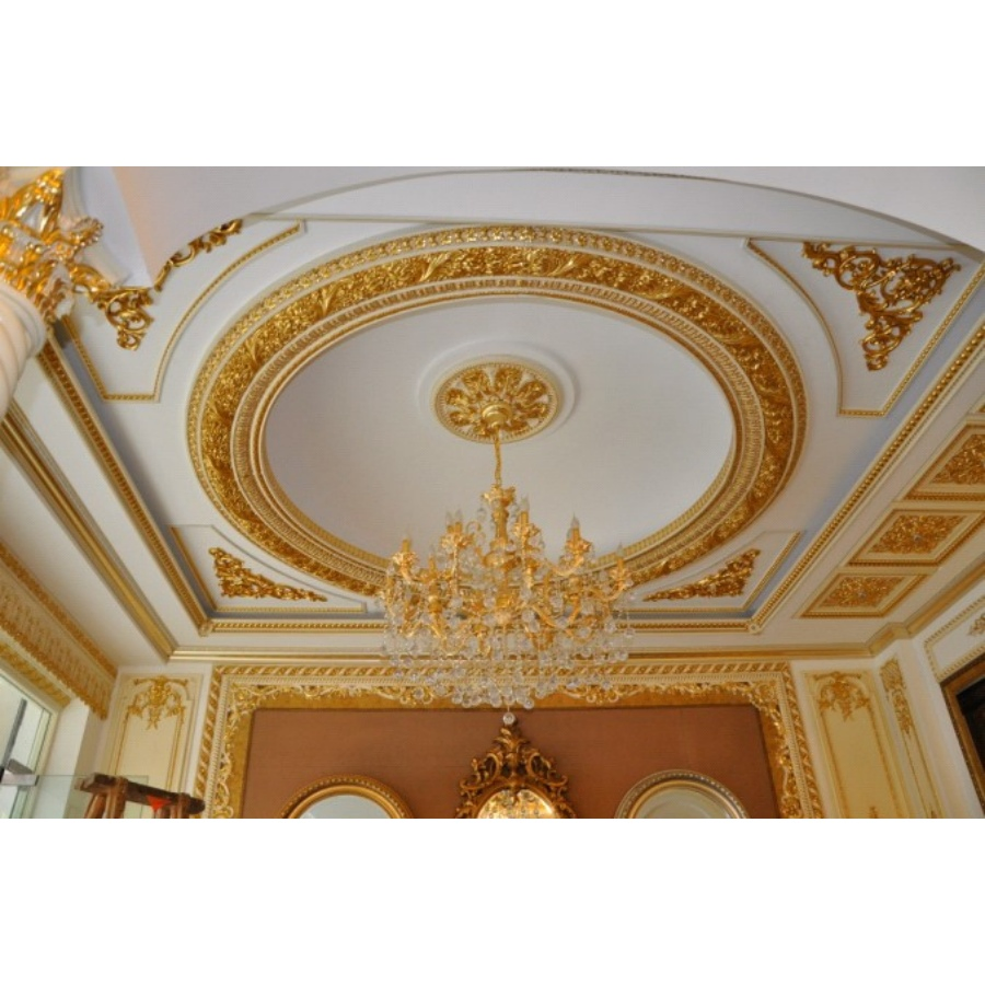 Banruo Arriving Gold PS Rectangle Top Wall Board Ceiling Material Design Panel