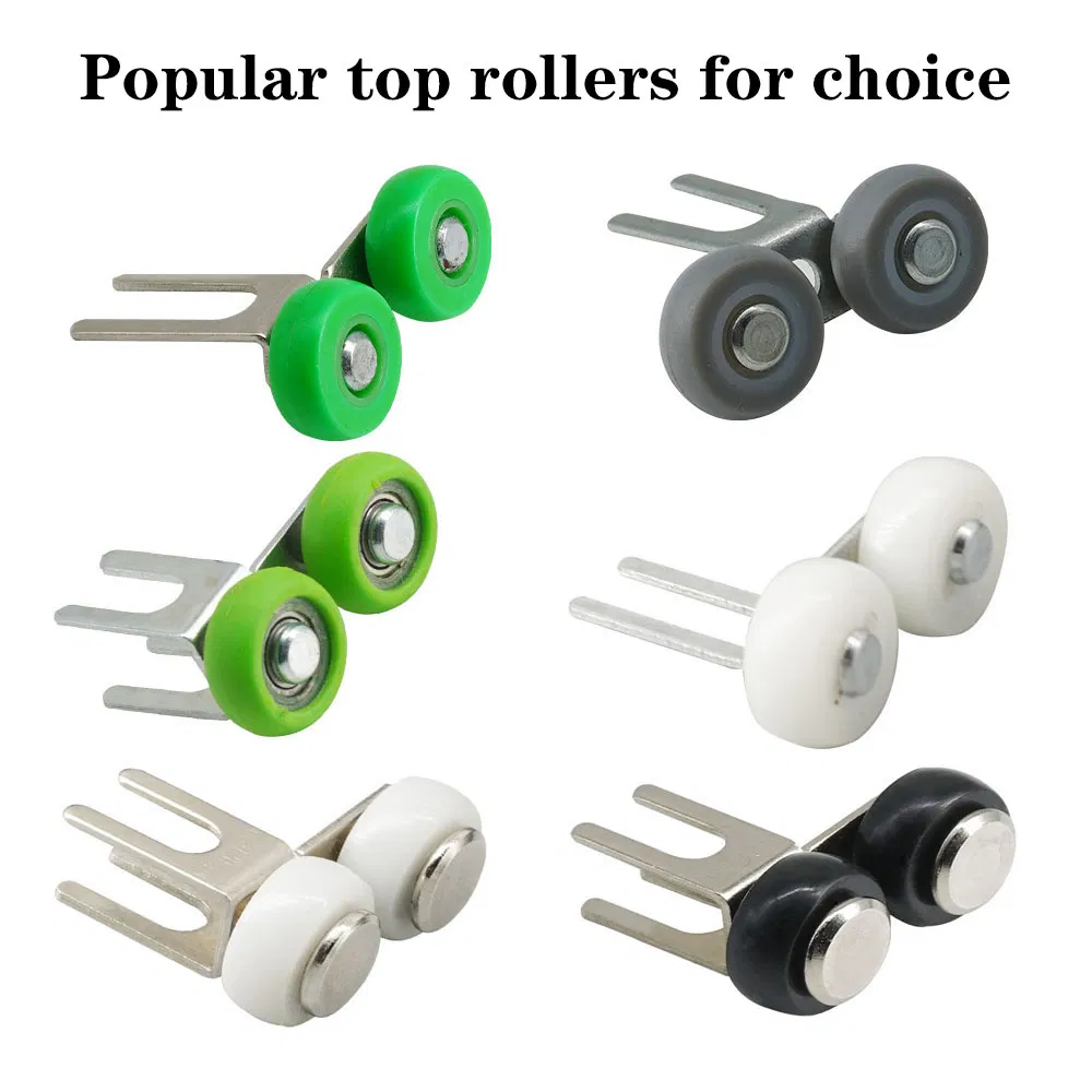 Wholesale Furniture Hardware Fittings Plastic Nylon Pulley Slide Wardrobe Closet Cabinet Door Roller