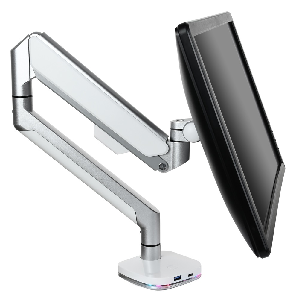 Кронштейн для монитора WS-ZB10U-S с RGB подсветкой и USB-C