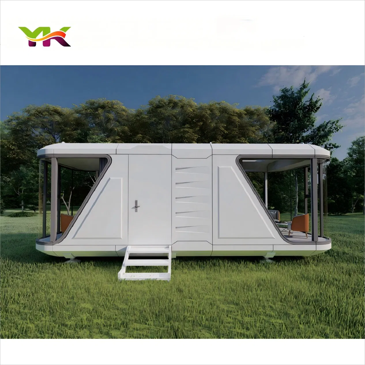 Fast Installation Modern Luxury Space Capsule Home Modular Capsule Prefabricated House Mobile Tiny Outdoorcontainer House Prefab Apple Cabin Factory Price