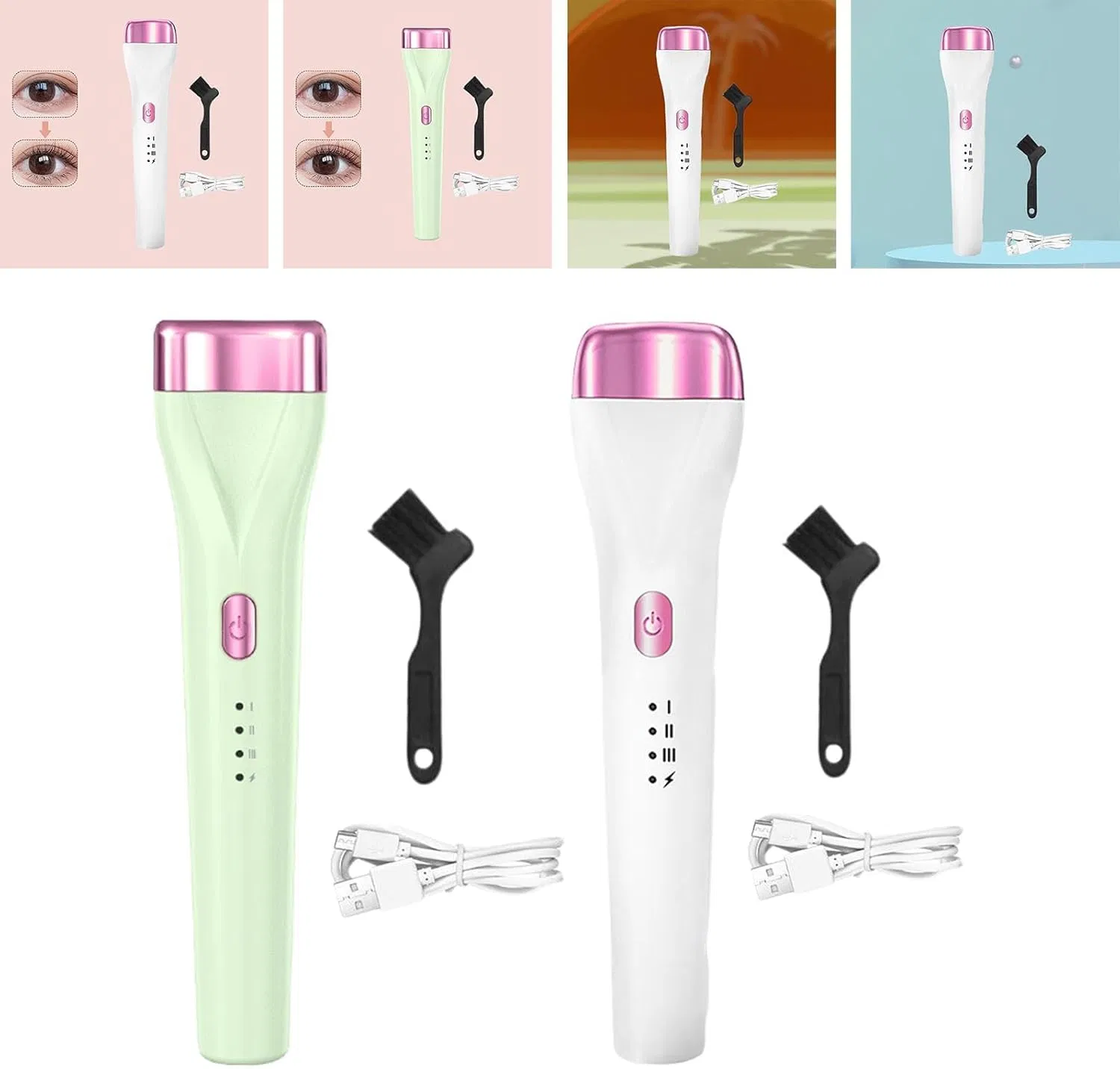 Compact Heated Eyelash Curler - Perfect Beauty Appliance for Eyelash Extensions