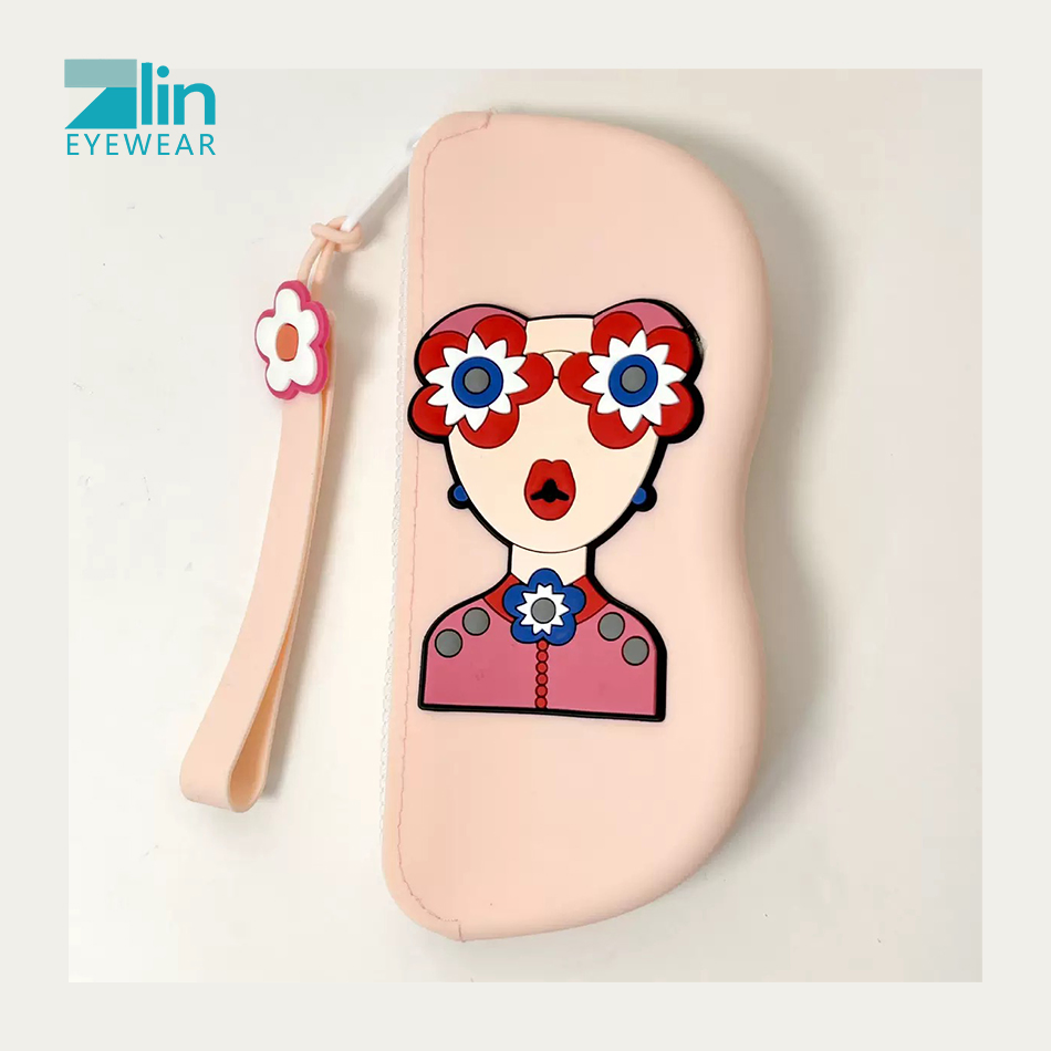 Custom Logo Eyeglasses Sunglasses Storage Bag Waterproof Case Fashion Silicone Sun Glasses Box