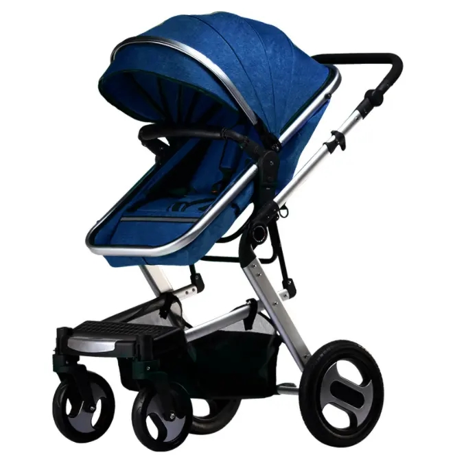 Wholesale High Quality 3 in 1 Baby Prams Luxury Large Wheels High Landscape Baby Stroller
