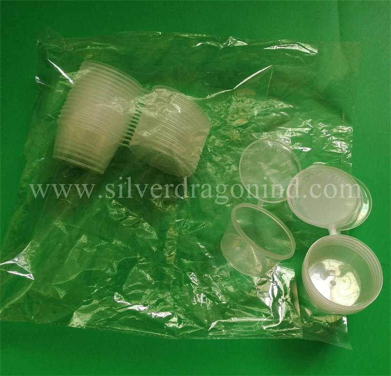 Food Grade Clear 25ml 1oz Plastic PP Bowl with Lid Sauce Box