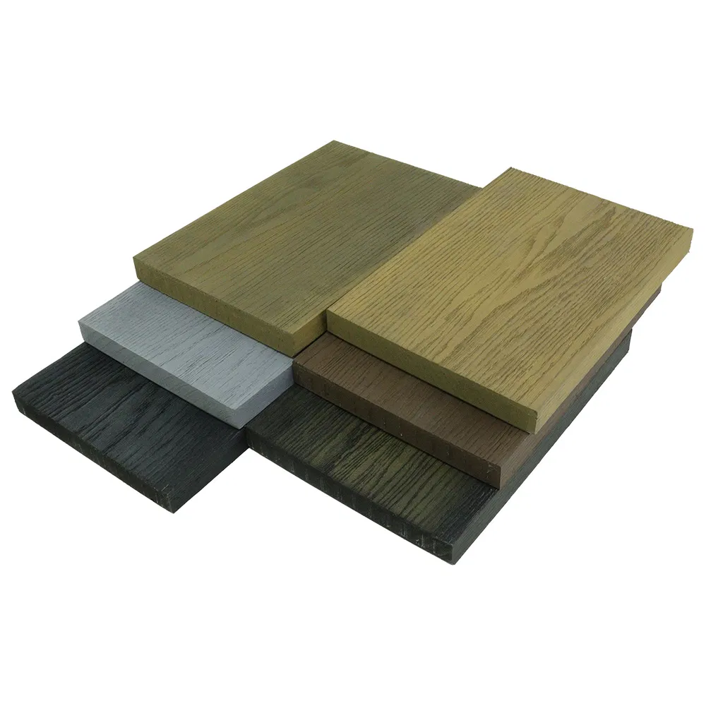 China Factory Outdoor Solid Composite Decking PU Composite Floor Decking Boards
