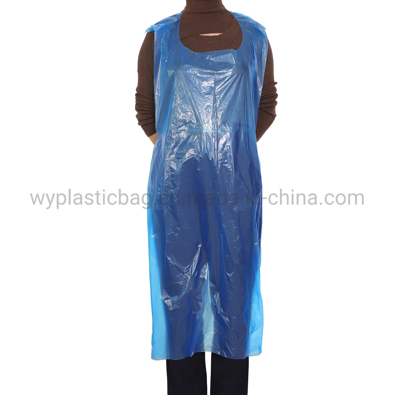 Disposable Plastic PE Apron with Waterproof Tear-Resistant HDPE LDPE for Food Kitchen Protecting