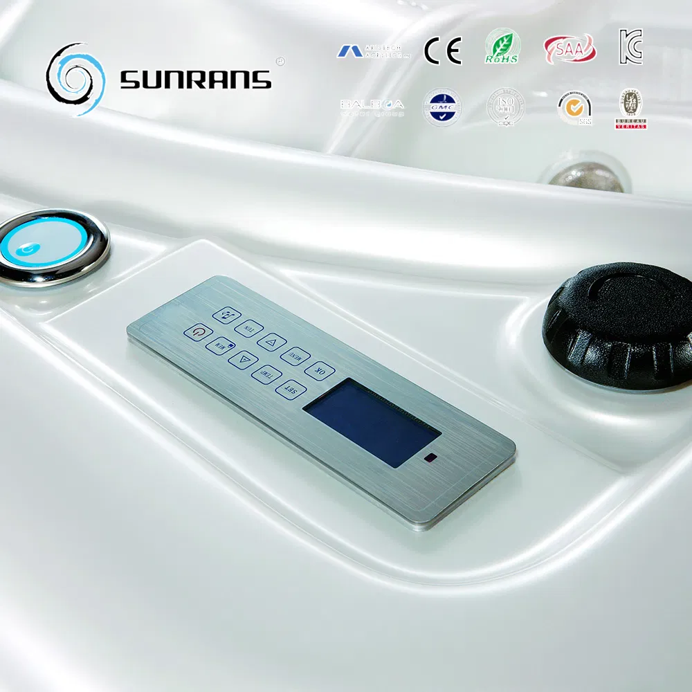 Угловая гидромассажная ванна на 4 персоны с озонированием