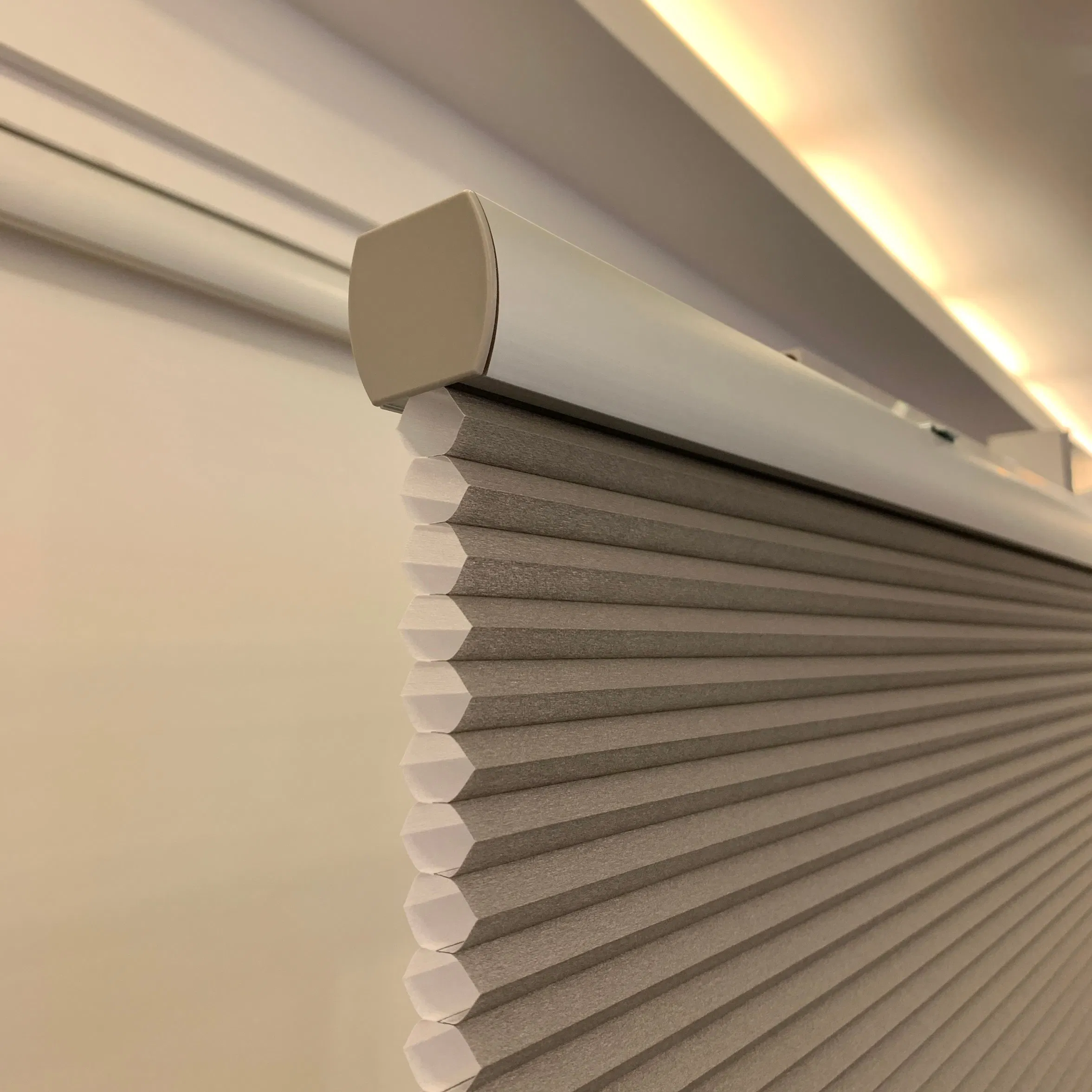 Cordless Motorized Blinds with Remote, Smart Control Honeycomb Blind