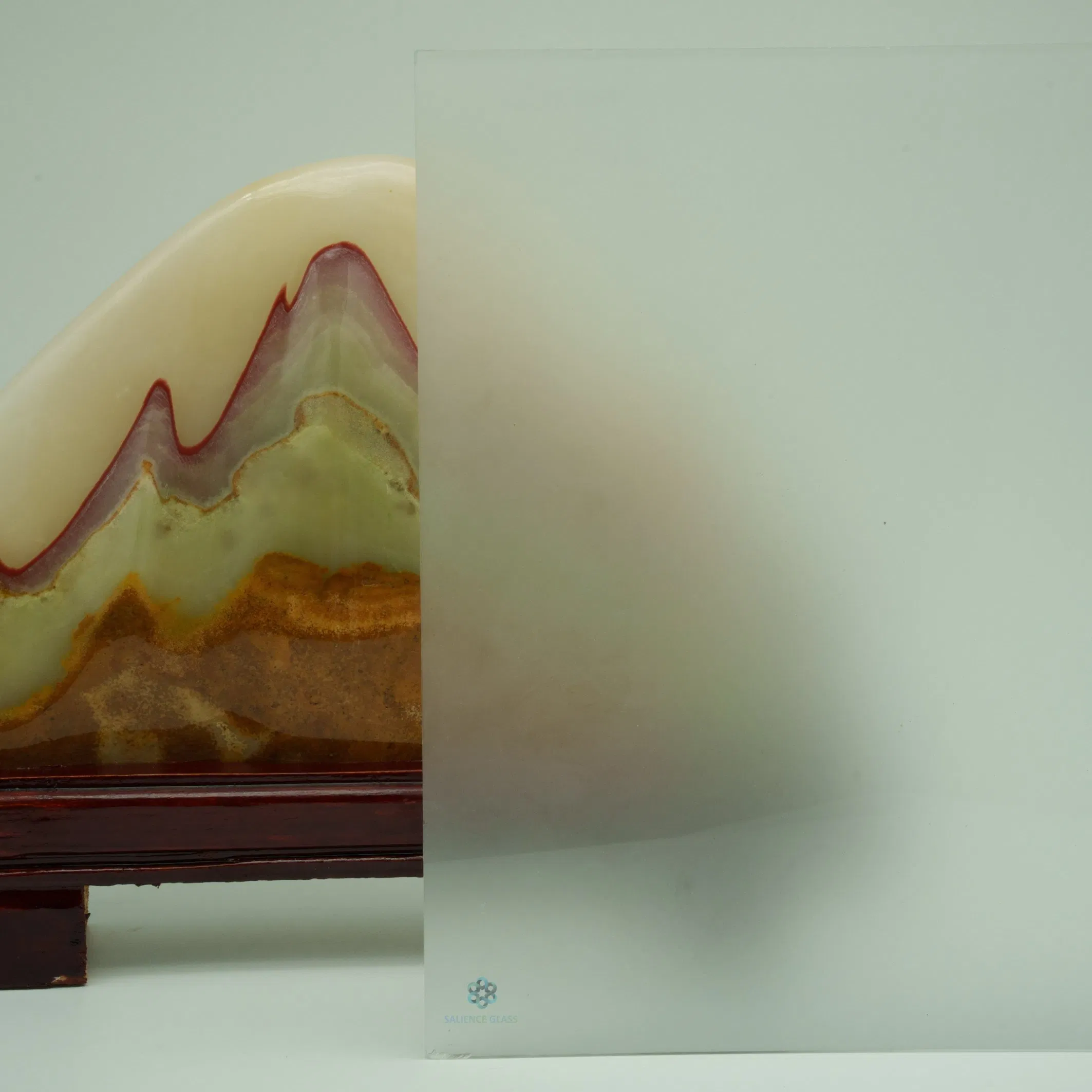 8mm Clear Acid Etched Glass for Interior Partitions/Office Enclosures