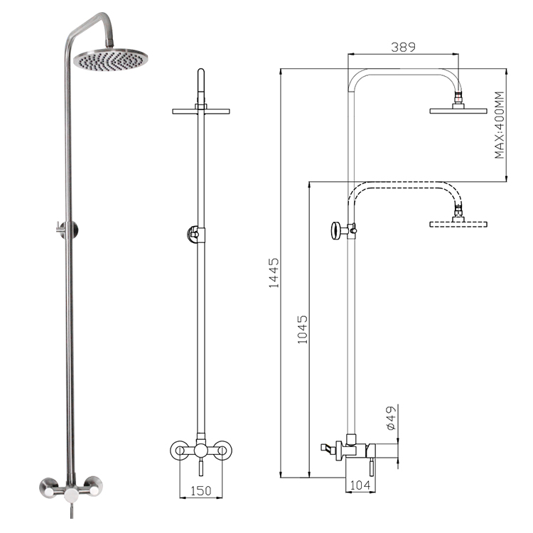 Sanitary Ware Bathroom Accessories Shower Tap Faucet