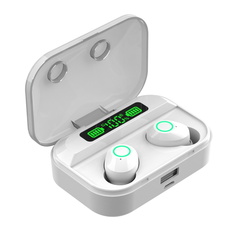 New Arrival Tg02 in-Ear Headphones Bluetooth 5.1 HiFi Sound Tws Earphones Waterproof with LED Indicator