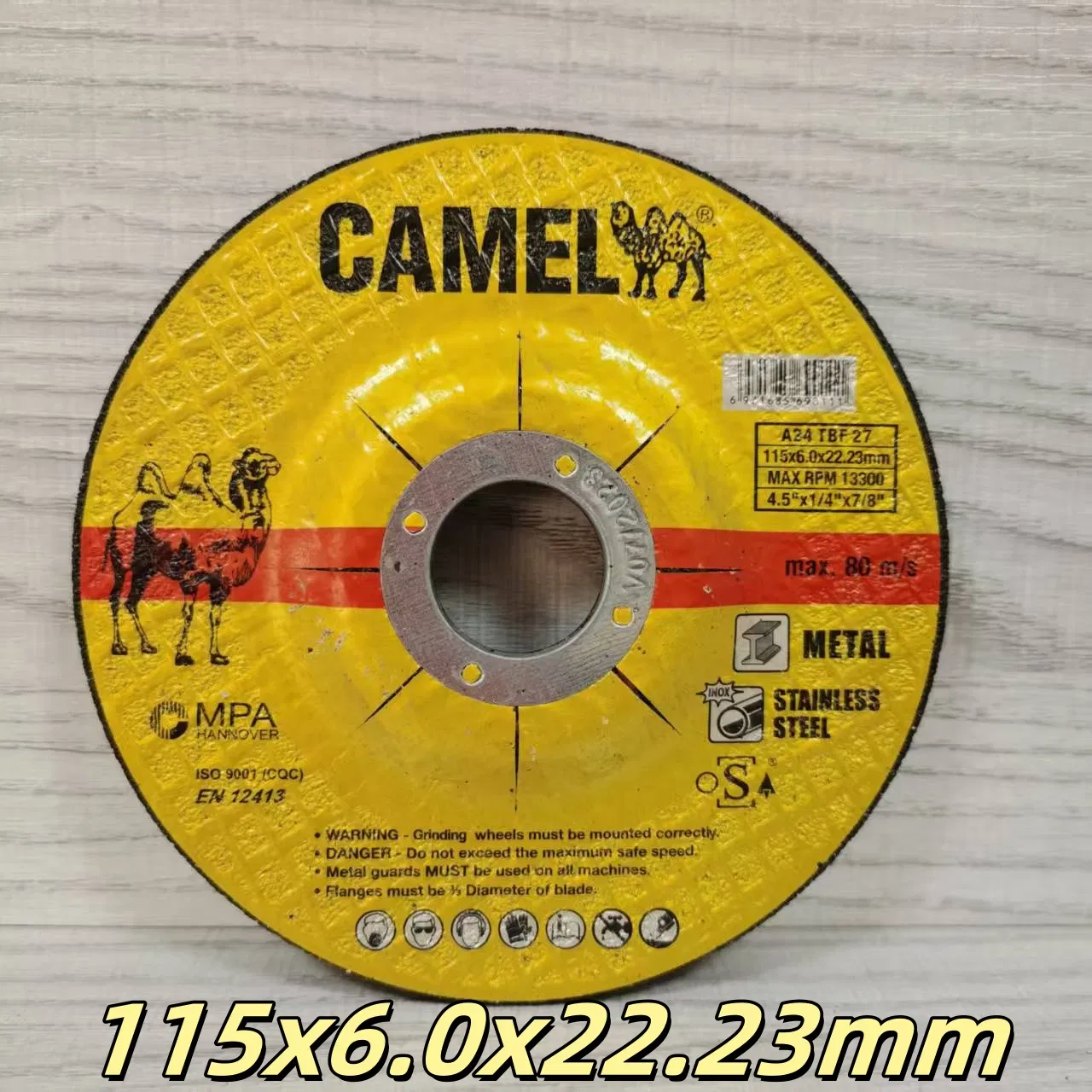 Шлифовальный круг 115x6 мм для стали