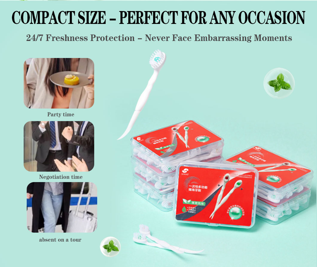 Portable Hotel Travel Toothbrush Mini Exploded Bead Toothbrush Disposable Adult Cleaning Toothbrush