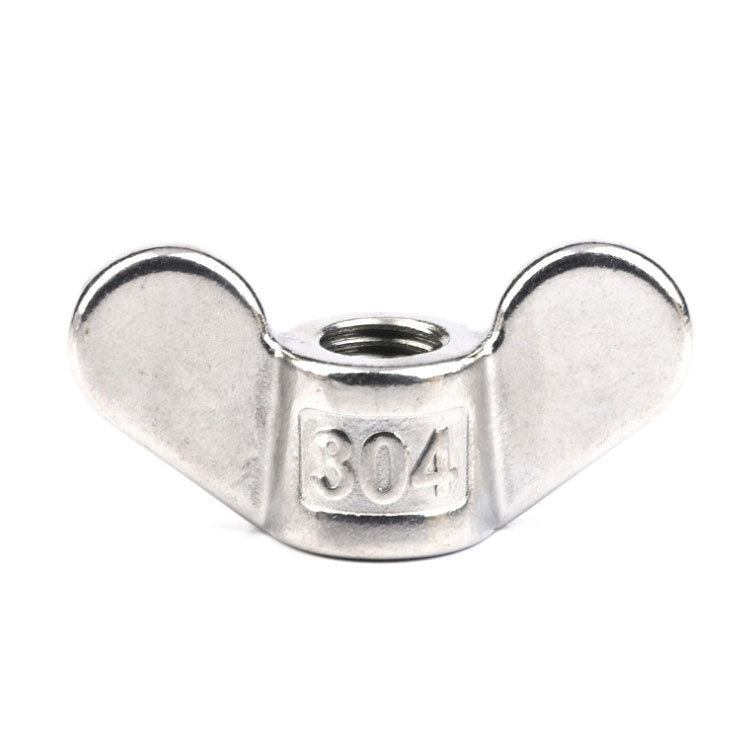 Stainless Steel Round Nosed Wing Nut ASME/ANSI B18.6. X