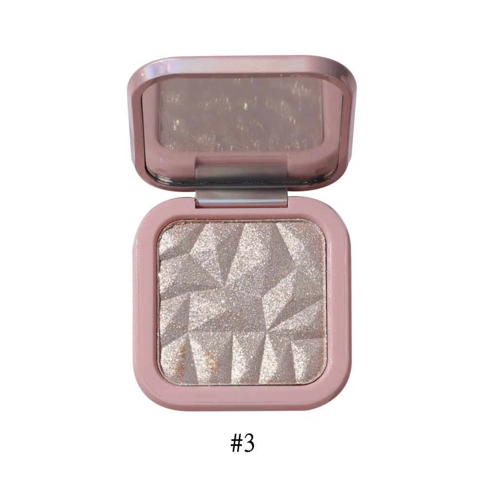 Custom Logo Powder Glitter Highlighter Makeup Glow Face Contour Highlight Palette Cosmetics