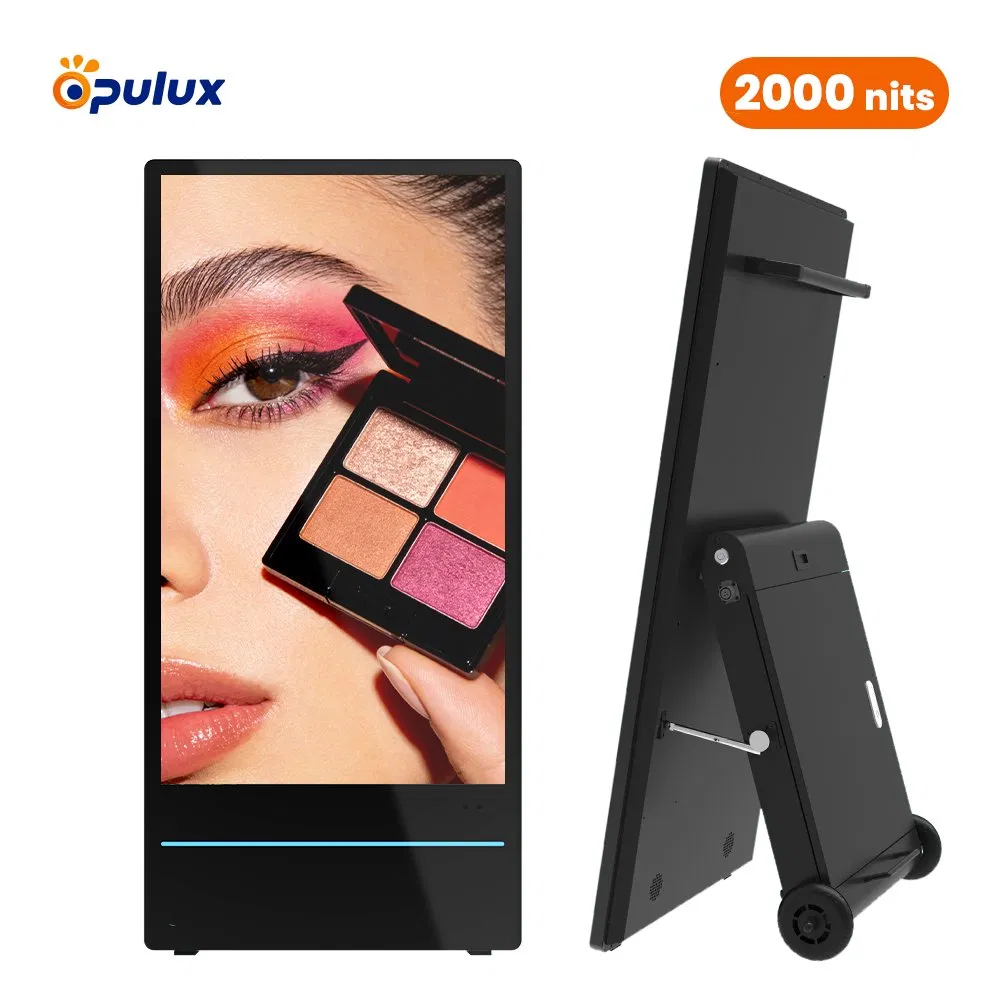 Портативный цифровой постер 32-55 дюймов, водонепроницаемый