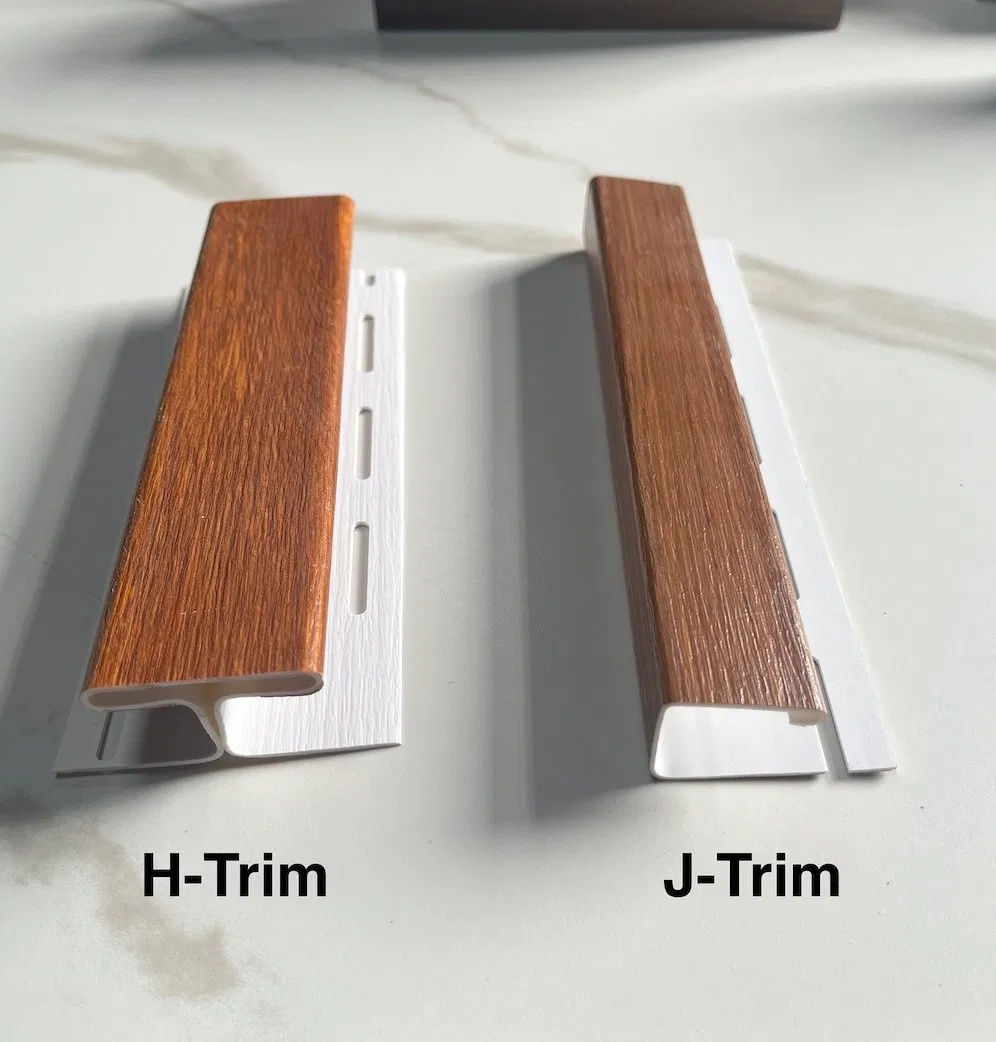 Home 30cm U Groove Brown External Vinyl PVC Vented Soffit Panel