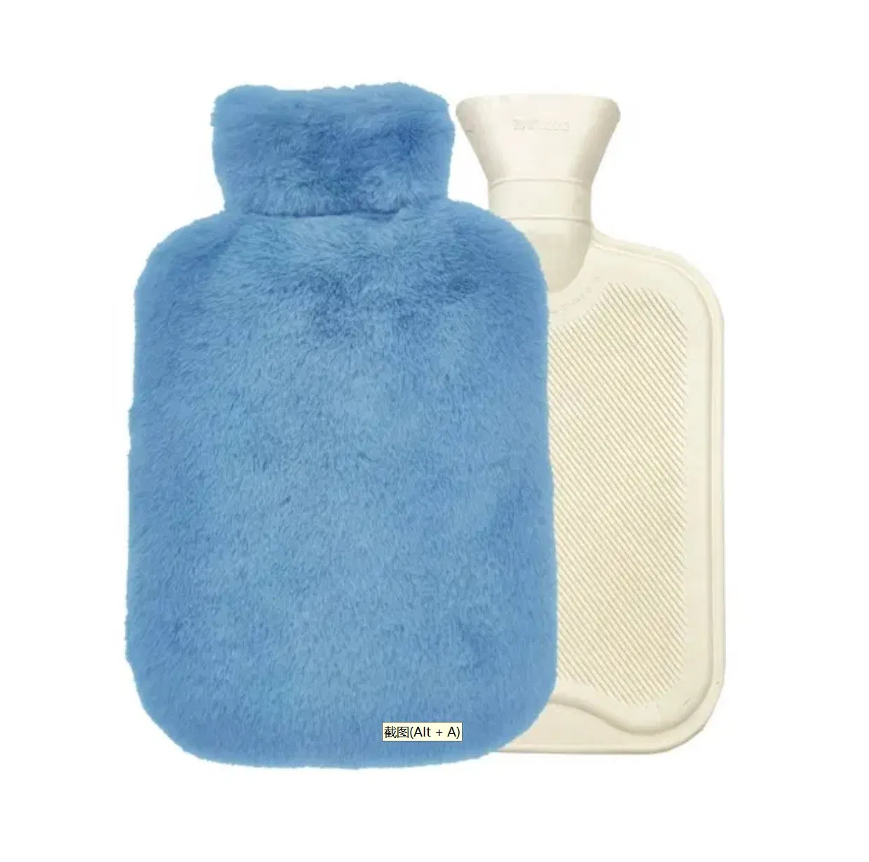 500ml Hands Feet Neck Warming Rubber Hot Water Bag Winter Hot Water Bottle with Cover for for Menstrual Cramps