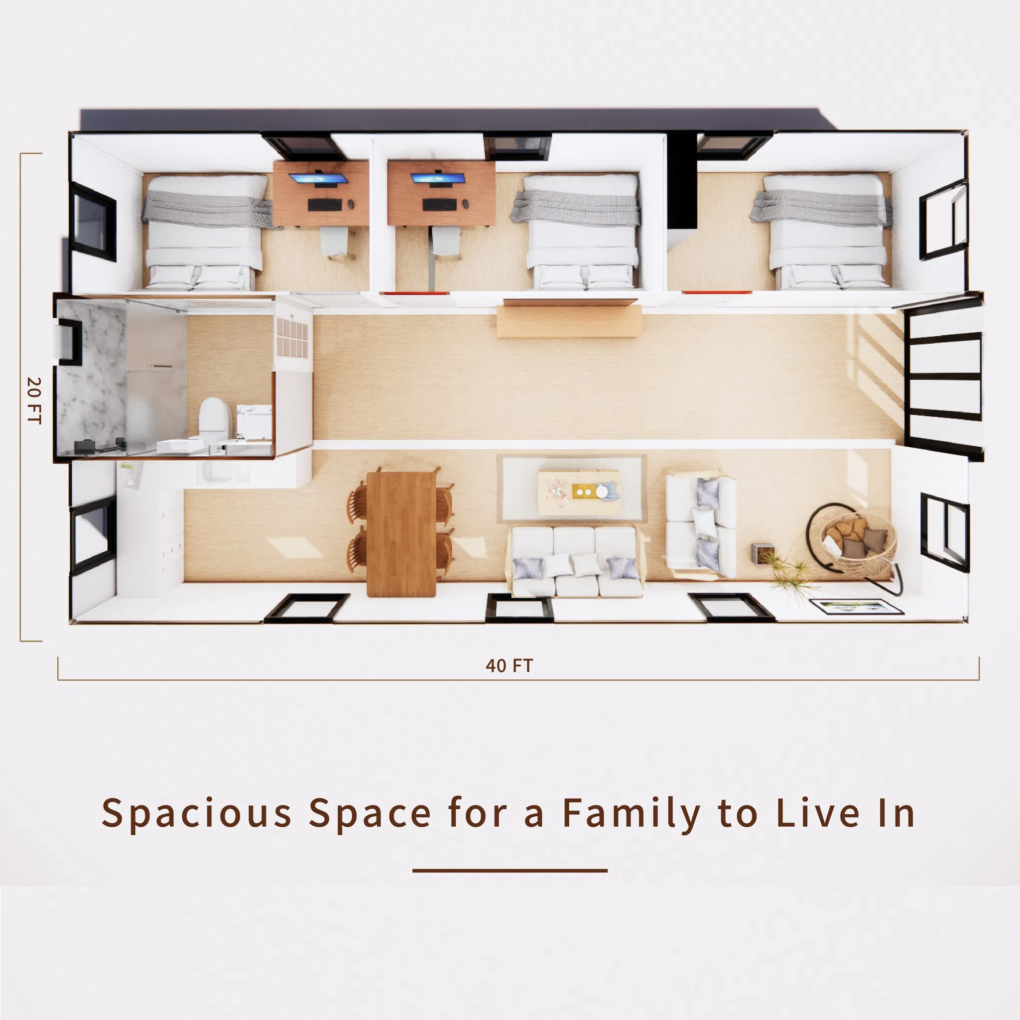 Mobile Home House Prefab Foldable House Outdoor Portable Homes Movable