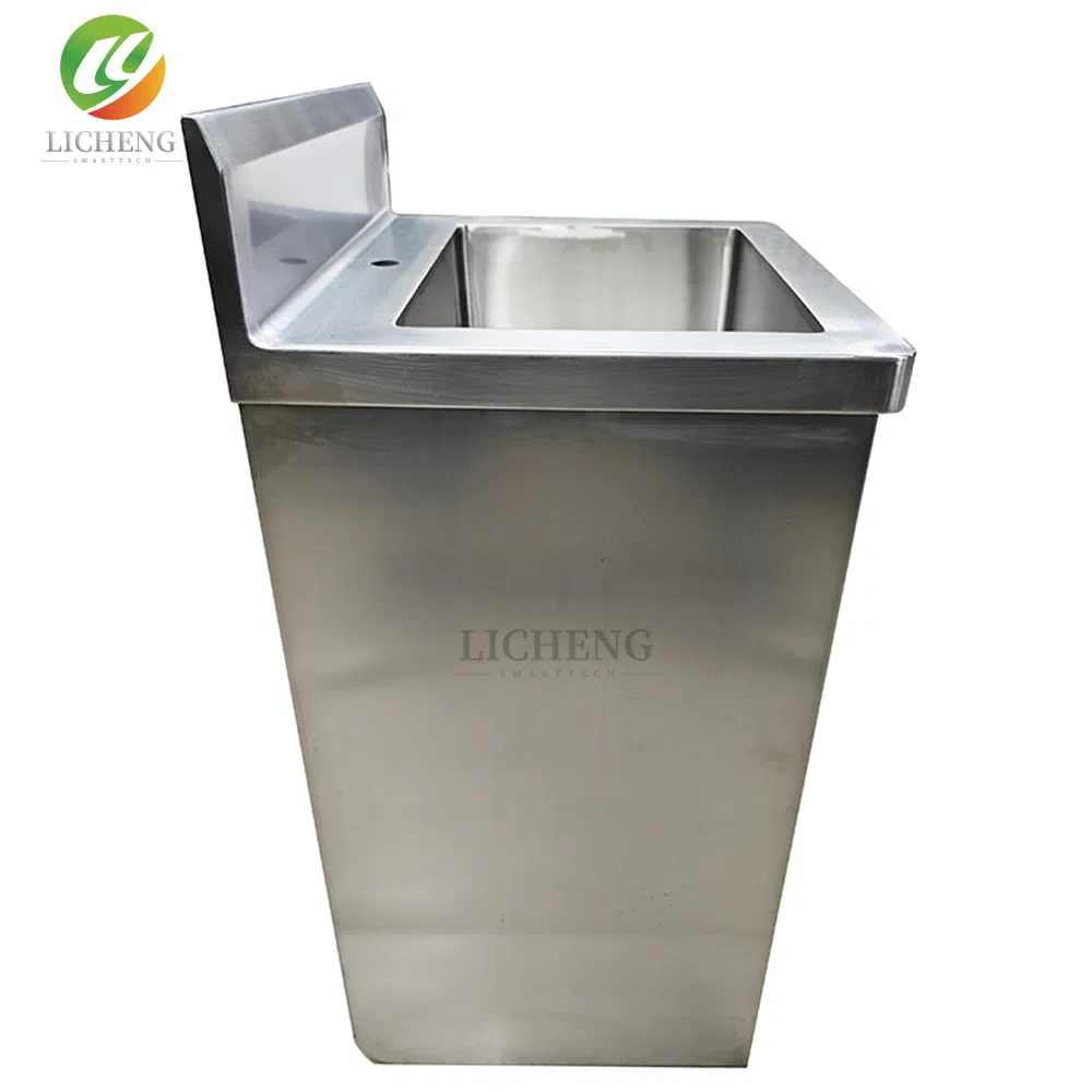 Floor-Standing Sterile Single-User Stainless Steel Basin in The Laboratory