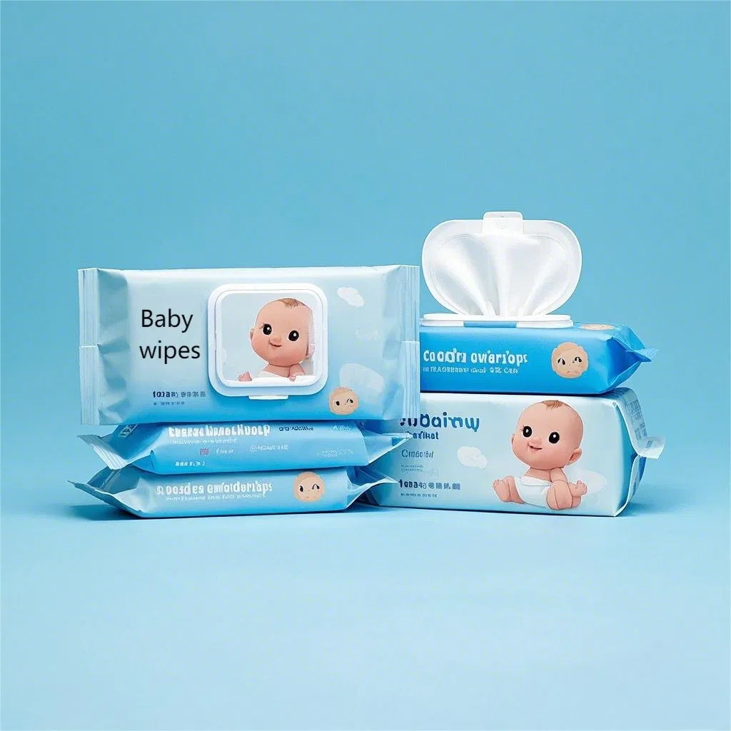 Small 10-Piece Wet Cleaning Wipes for Baby Mini Wet Wipes Bag with Carry Online Takeout 80PCS Unscented Soft Fragrance Wet Wipes