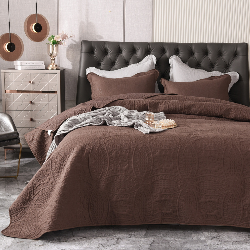 Factory Direct Bedding Bedspread Cover Set for Bedroom Hotel Wholesale Wash Cotton Quilt Cover Set