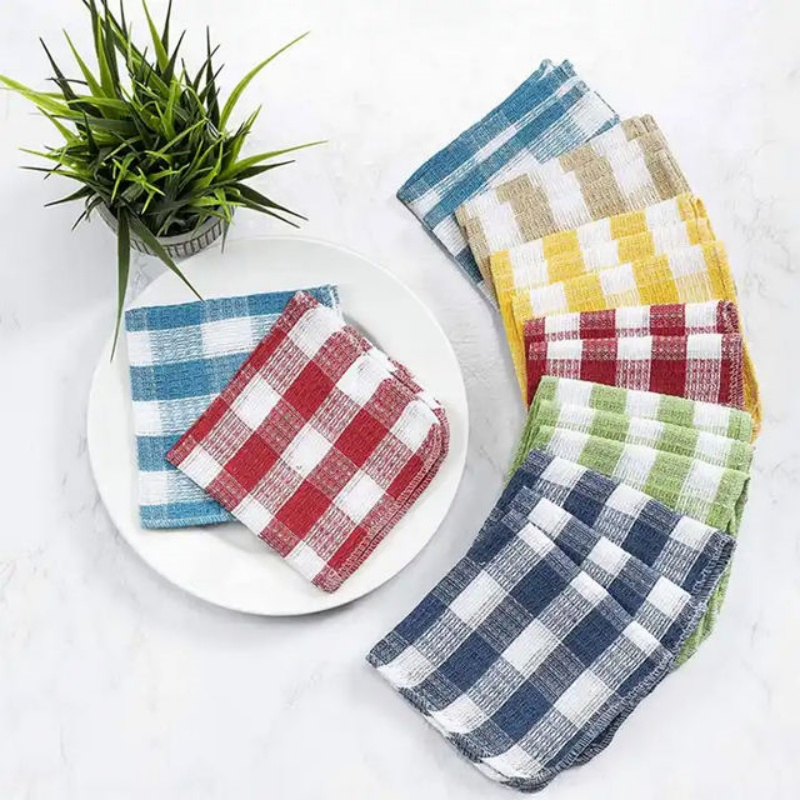 Super Absorbent Eco-Friendly Cotton Kitchen Tea Towels for Quick Drying