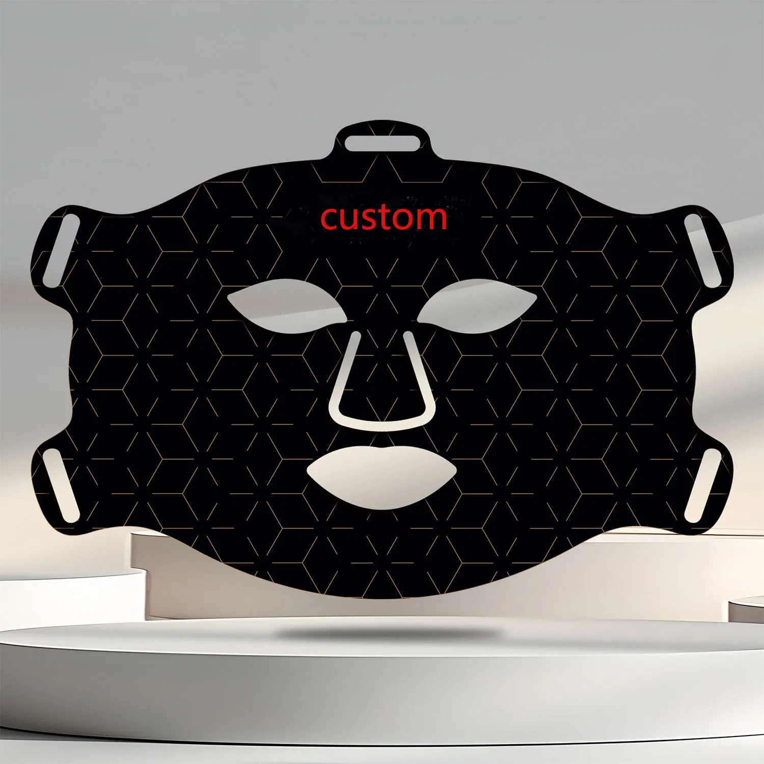 Customizable High Quality LED Light Therapy Facial Masks Medical Grade Silicone