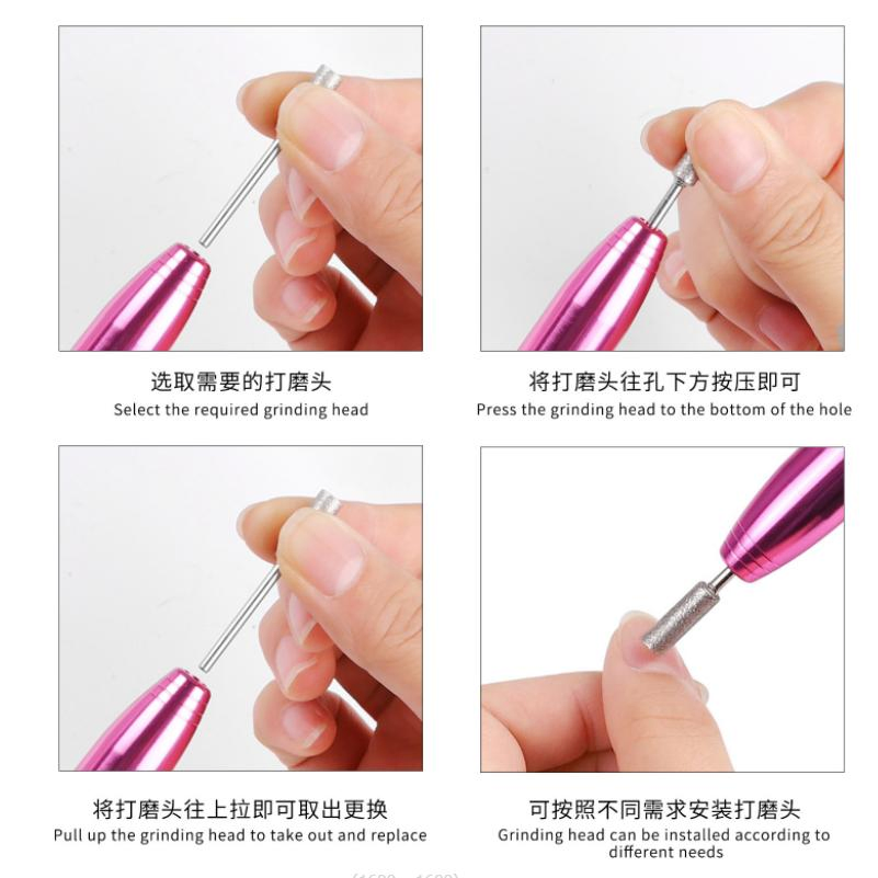 New Electric Manicure Portable Sanding Manicure Machine Set