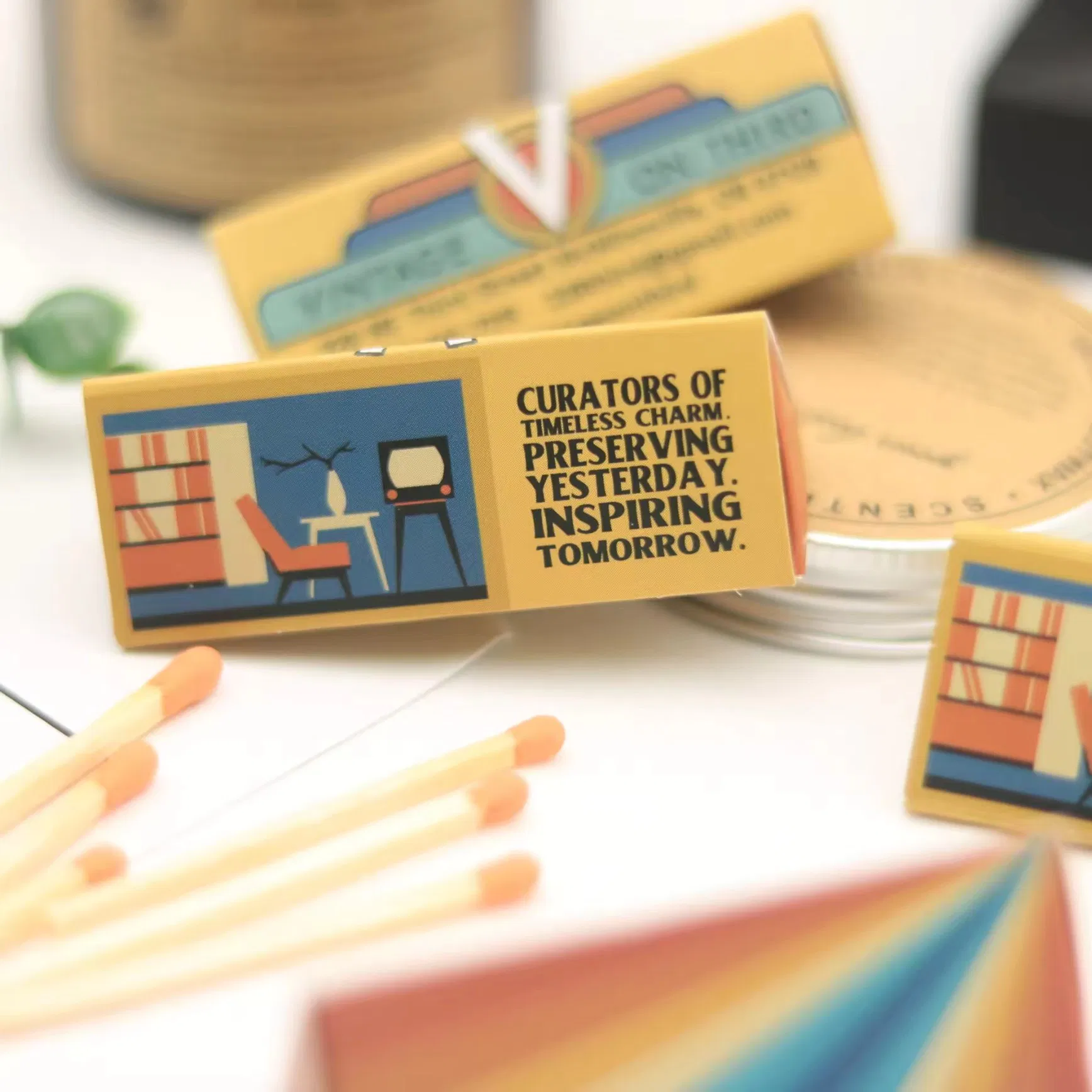 Safety Cigar Matches Retro Triangle Boxed Matches Custom Design Box Manufacturer for Direct Sale Cheap Boxed Matches