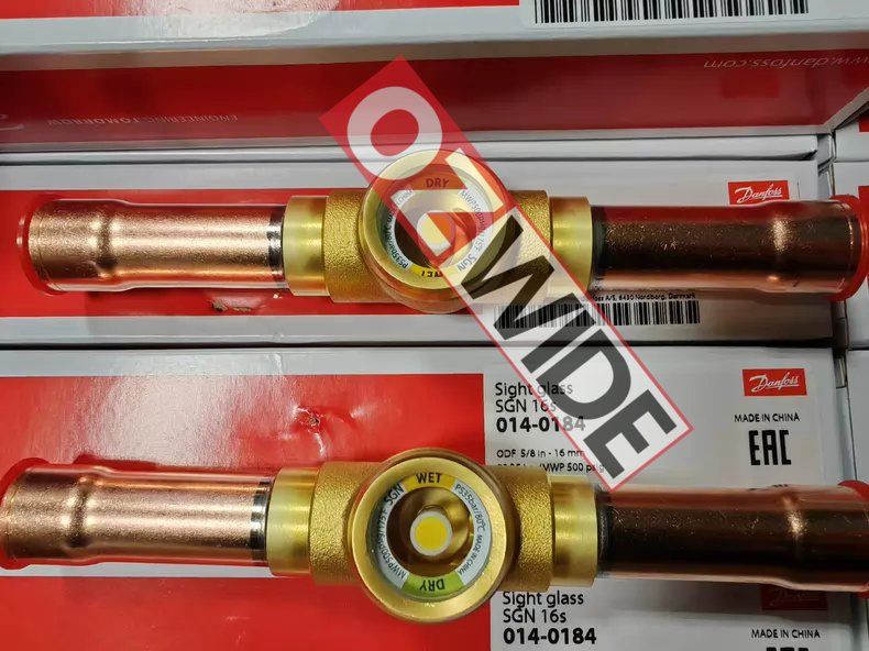 Danfoss 014-0166 Sgn19 Sight Glass Solder Flare ODF Refrigeration Cold Room