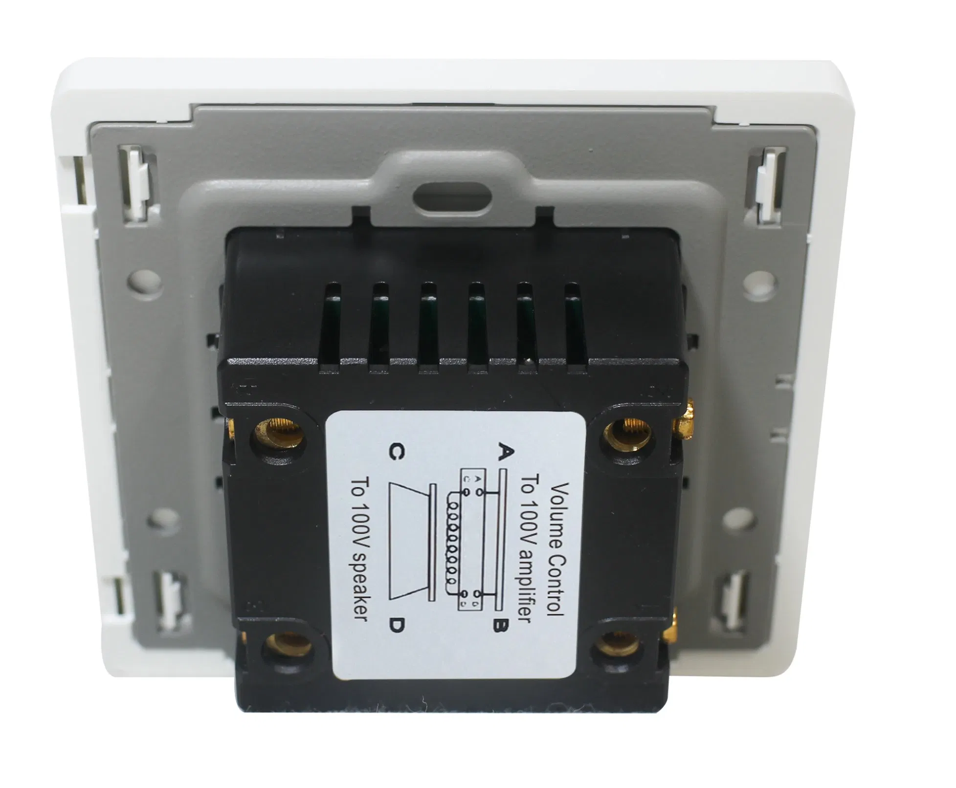 Square Type 86 X 86 100V Line 10W Volume Control White Color Standard and Coffee Color Optional