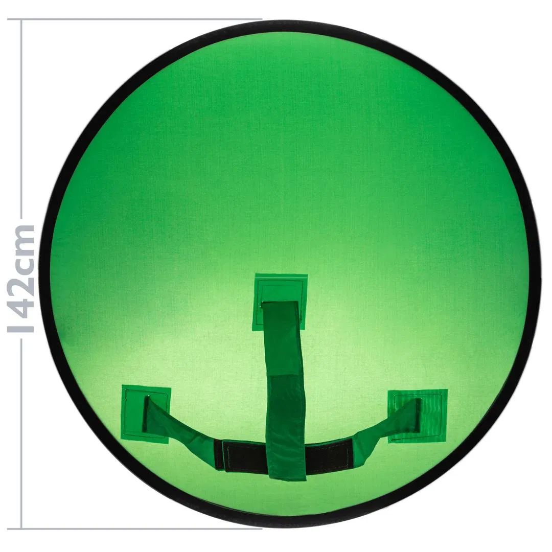 Chroma Green Screen Circular Portable for Chair Head and Backrest 142cm