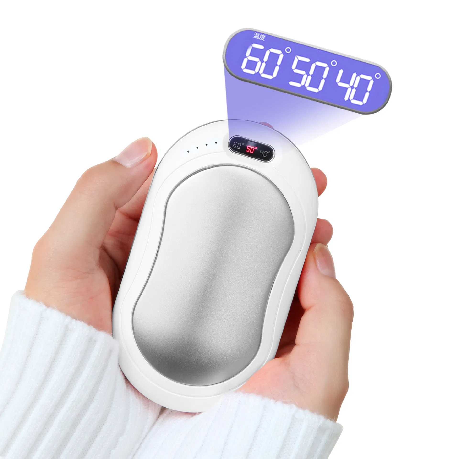 Amazon Top Sale Gift High Quality Custom Logo Rechargeable Hand Warmer Portable Heat Pack 10000mAh