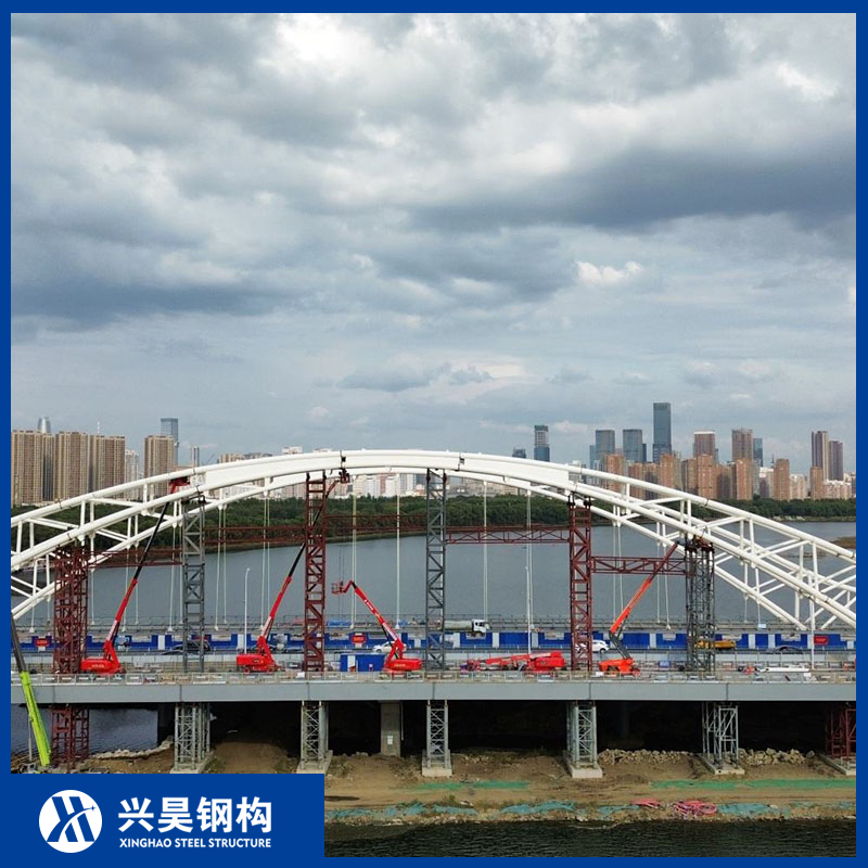 Galvanized Steel Structure Arch Bridge Welded Prefabricated Bridge for River Crossing and Urban Roads