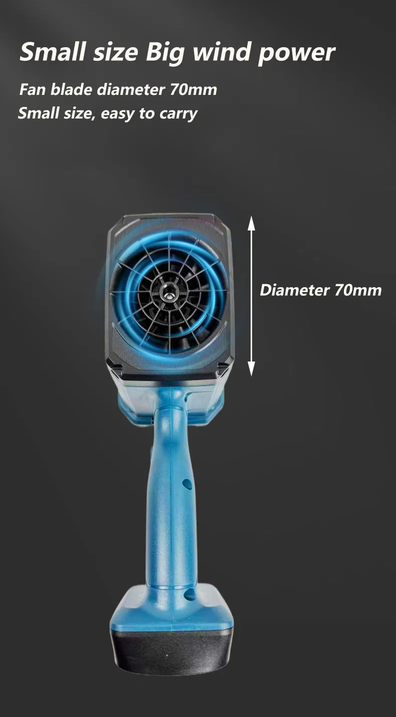 Портативный турбовентилятор с аккумулятором и регулировкой скорости
