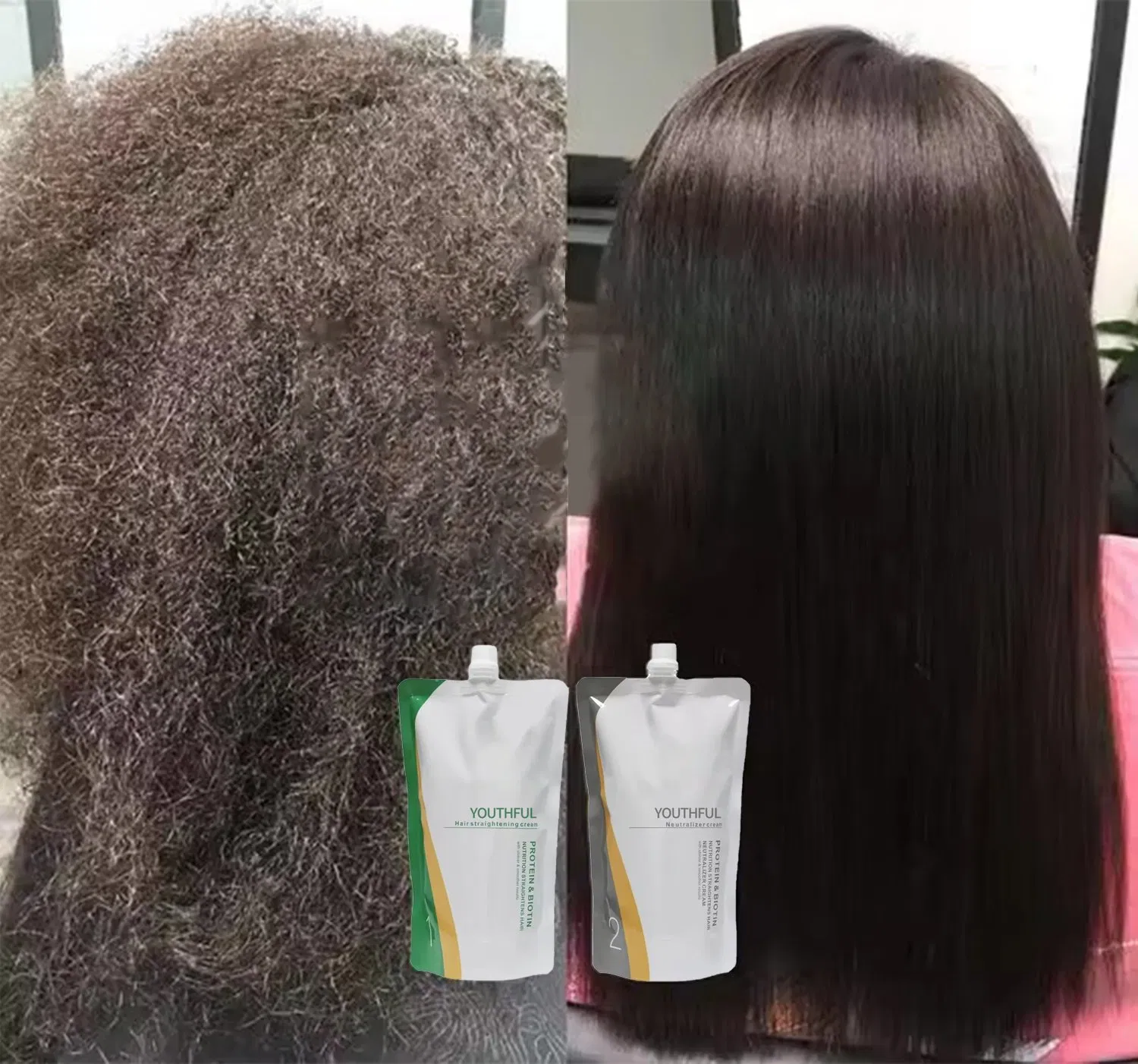 Long Lasting Smooth and Shine Best Permanent Treatment Hair Straightening Perming Cream