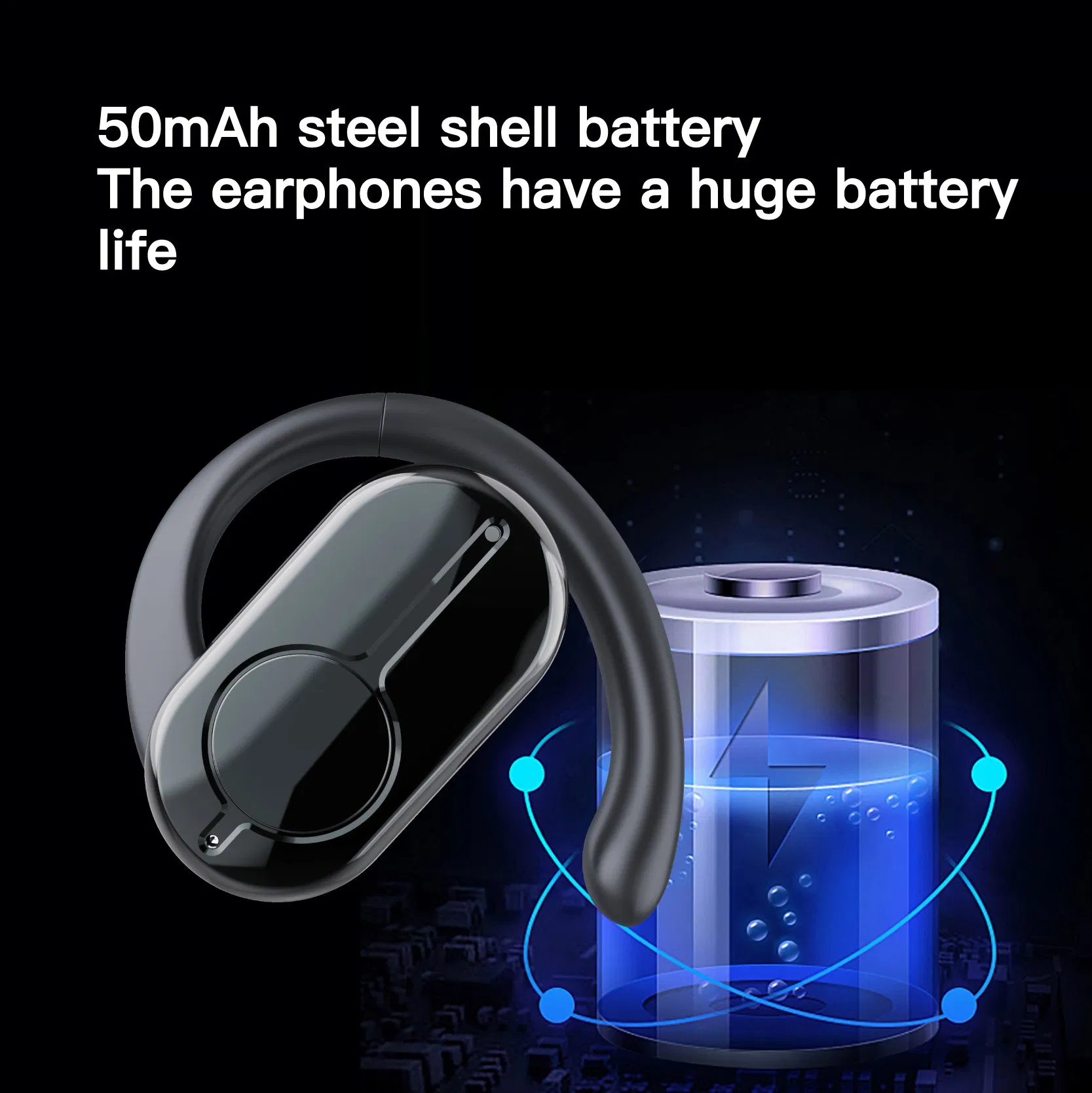 Беспроводные наушники OWS с шумоподавлением и крючками