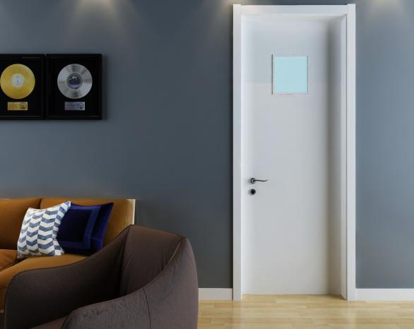 Elegant Waterproof WPC Door with Smooth Panting Surface for Interiors