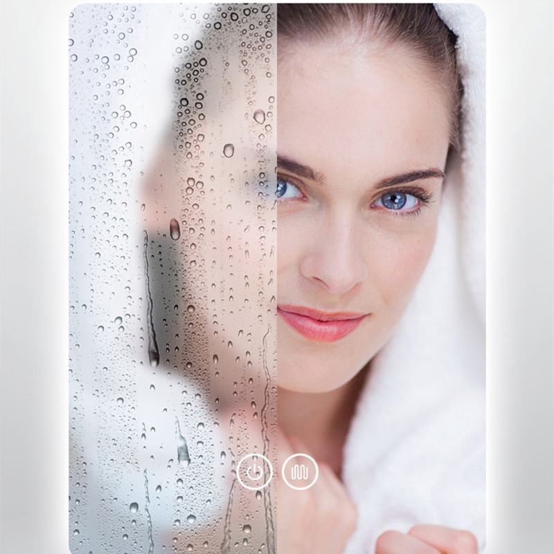 LED Bathroom Mirror, Toilet Luminous Makeup Mirror, Hotel Bluetooth Defogging LED Mirror 0670