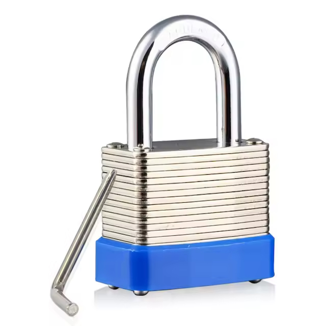 Outdoor Security Padlock with Hardened Steel Shackle and Bottom Digital Combination Padlock